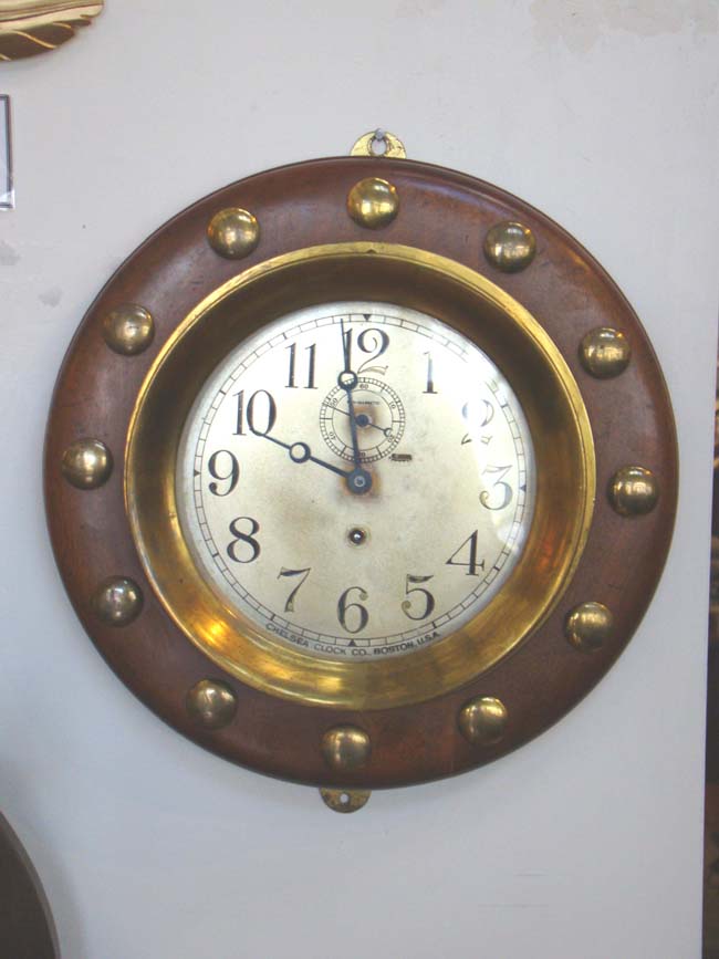 A fine and rare vintage Chelsea eight-day Porthole Clock with 8" dial made in 1917 — image 5